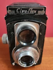 Vintage Graflex Ciro-Flex TLR Camera w/ Wollensak 85mm F3.5 Lens -Alphax Shutter
