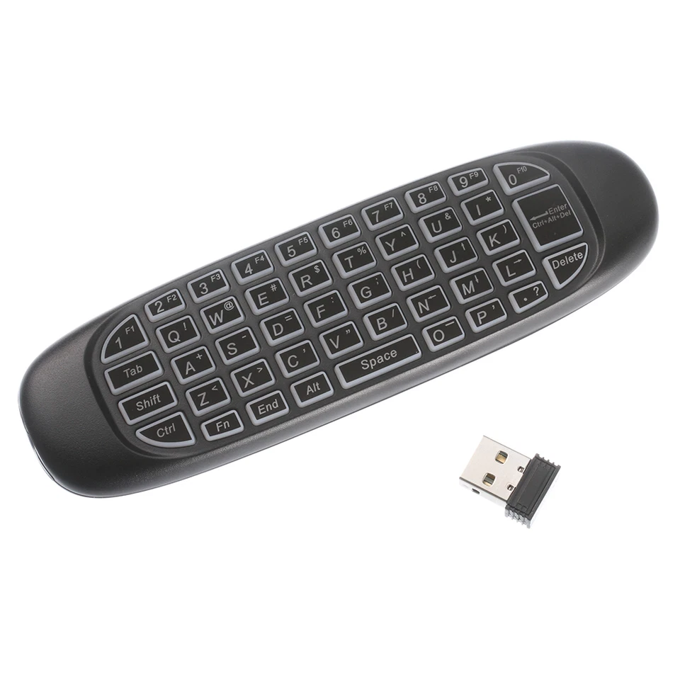 C120 2.4G Fly Air Mouse Mini Wireless Keyboard Remote Control for Android TV Box - Image 2 of 4