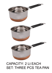 Details About 3 Pcs Stainless Steel Copper Flat Bottom Saucepan Milk Tea Pan 2 Lt Capacity Pot Details About 3 Pcs Stainless Steel Copper Flat Bottom Saucepan Milk Tea Pan 2 Lt Capacity Pot