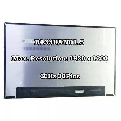 B133UAN01.5 1920×1200 IPS EDP 30Pins 60Hz 13.3 Inch LCD Screen Laptop Display