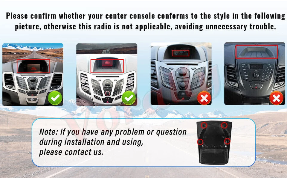 Autoradio 9” Android 13 per Ford Fiesta 2008-2016 CarPlay Navi 2GB-32GB - Immagine 3 di 4