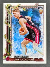 KASPARAS JAKUCIONIS SSV-KJ 2025-26 TOPPS HOLIDAY SSP IMAGE VARIATION ROOKIE RC