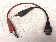 Nice PL-259 SO-239 UHF Alligator Clip Breakout / Old Vintage Ham Radio Cable