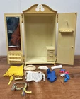 Barbie Susy Goose Toy Closet Wardrobe with Shoes, Clothes, Purse Vintage 60s