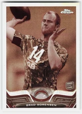 2013 Topps Chrome Sepia Refractors Brad Sorensen Rookie #67 Chargers RC,/99