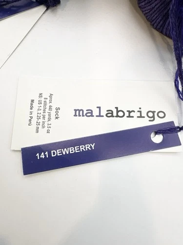 Lot of 3 Malabrigo Sock TONAL PURPLE Dewberry 440yds Fingering Merino image 8