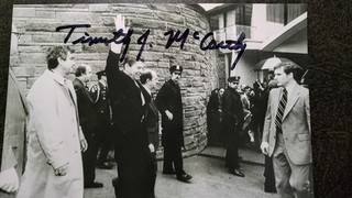 TIM MCCARTHY Hand Signed Autograph 4X6 Photo RONALD REAGAN SECRET SERVICE AGENT