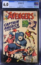 Avengers #4 1964 CGC 6.0 Off-WhitePages U.K. Price Variant HTF!! (Marvel comics)