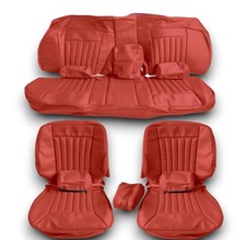 Sitzbezüge Bezüge für Mercedes Benz W126 SE SEL Limousine 1.Serie 1979-1985 rot