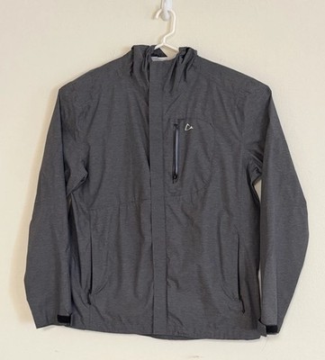 Paradox Hooded Windbreaker Jacket Mens Size Large Gray Waterproof