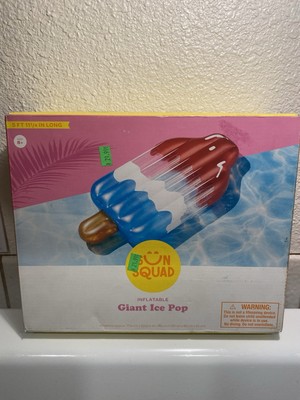 NOS NEW Sun Squad Inflatable Giant Ice Pop Float Pool River Lake