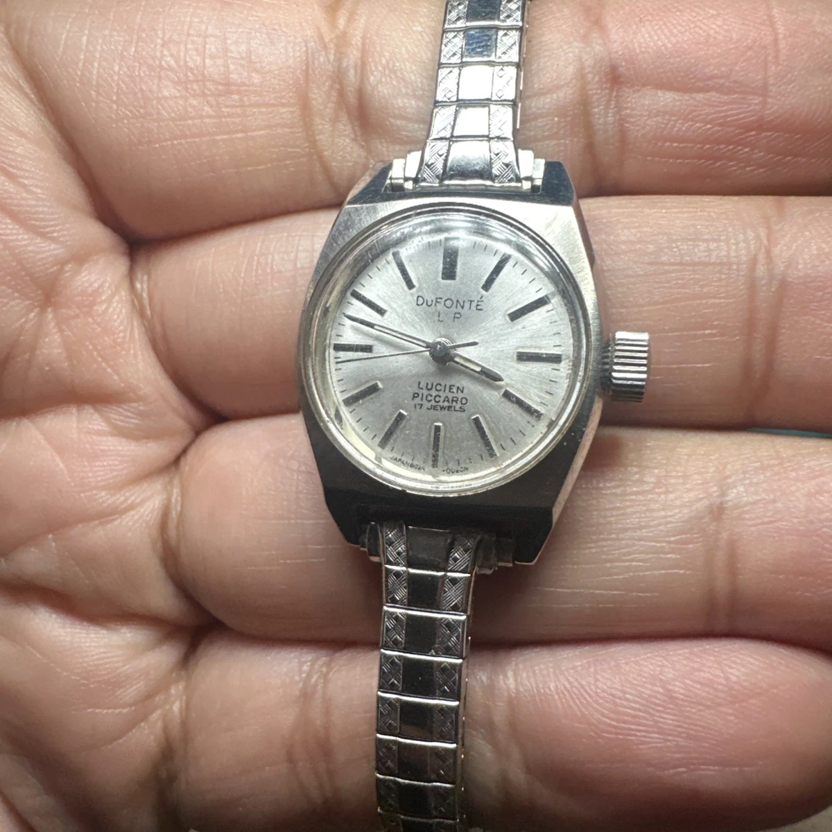 Works Vintage Dufonte L.P Lucien Piccard Manual Wind 17J Watch 22mm Ladies Fit 7 Vintage Dufonte Lucien Piccard Ladies Watch Rare 17 Jewels  main image 2