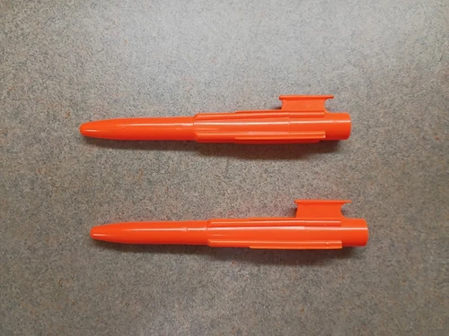 GI Joe ARAH 1991 Brawler Tank LARGE ORANGE MISSILE Vintage Original Two 2 Pair