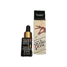 Vacation Studio Tone 3-In-1 Bronzing Drops For Face SPF 50 Travel Size 0.3 fl oz