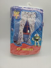 Vintage Disney Pixar Toy Story 2 NIP 63" Drapes Curtains