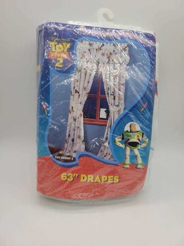 Vintage Disney Pixar Toy Story 2 NIP 63" Drapes Curtains