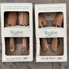 2 Pairs Woodlore Women's M Shoe Tree Medium Aromatic Cedar 8W-10.5N MADE in USA