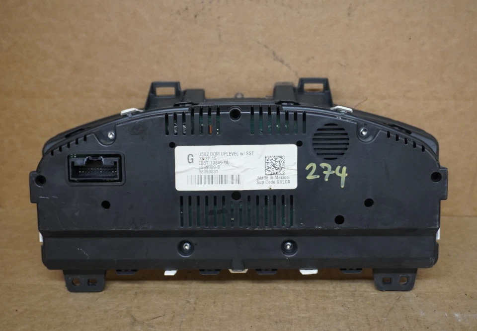 Ford Explorer 2015 cabezal de instrumento velocímetro medidor panel OEM EB5T 10849 GL Foto 2 de 4