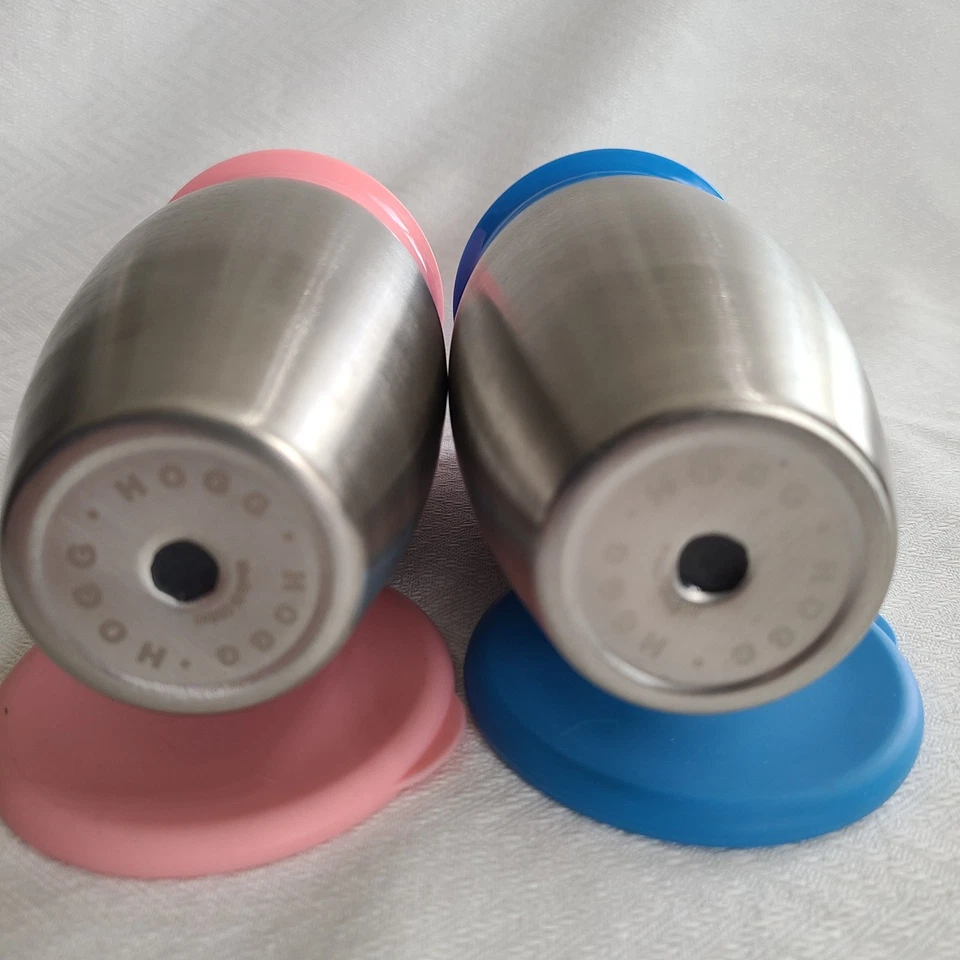 Juego de 2 tazas HOGG 10 oz acero inoxidable 360° cubiertas de tapa extra Foto 4 de 4