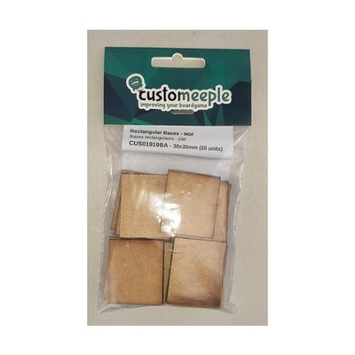 Customeeple MDF 30mm x 35mm Rectangular Bases Pack New