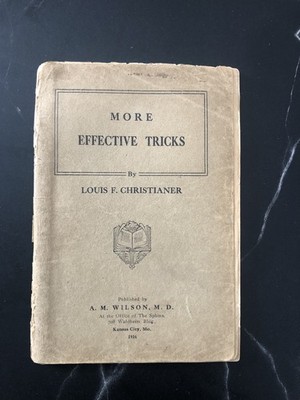 Seltenes Vintage Zauberbuch - effektivere Tricks von Louis F Christianer