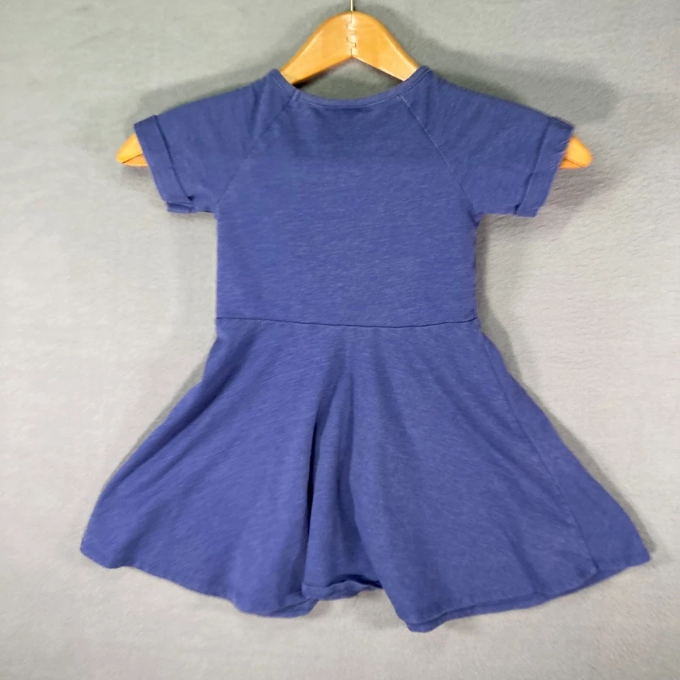 Vestido Disney Frozen Elsa Niña Talla 5 Azul Manga Corta Informal Foto 2 de 4