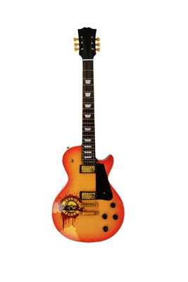 Wooden Miniature Guitar Replica Guns N' Roses  Tribute