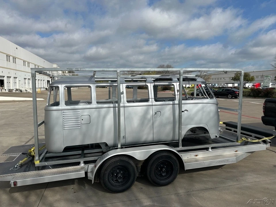 1960 Volkswagen автобус/вагон VW Deluxe 23 окна микроавтобус, новый корпус, люк - Изображение 4 из 4