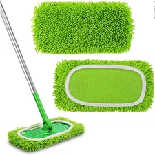 2 Reusable Dry Sweeping Cloths Microfiber Wet Mop Pads Fits Sweepers Mop Replace