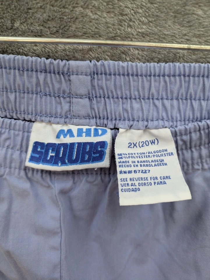 Pantalones Médicos Para Mujer 2X 20W Talla Grande Cintura Elástica Ropa de Trabajo Uniforme Foto 2 de 4