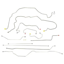 Brake Line Kit Complete 1997-03 F150 All Bed Cabs Rear Drum 4 Wheel ABS Stainles