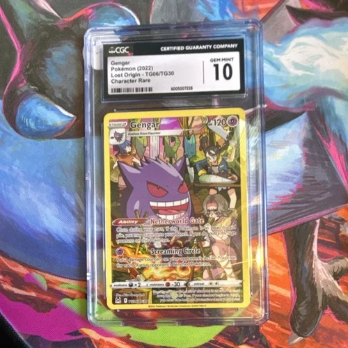Pokémon Gengar TG06/TG30 Lost Origin Trainer Gallery Ultra Rare Holo CGC 10