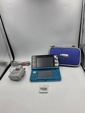 Nintendo 3DS Aqua Blue Handheld System - Missing Stylus. . Working Order