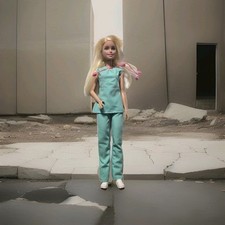 BARBIE Doctor Barbie with Scrubs and Stethoscope EUC C164