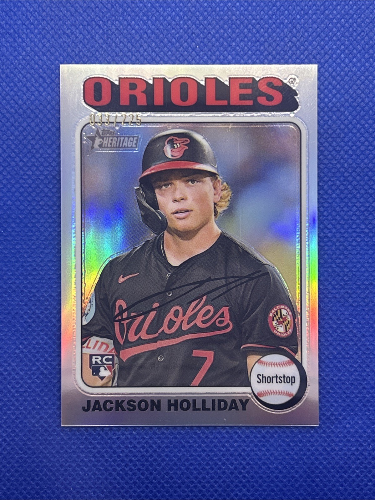 2024 Topps Heritage - Jackson Holliday #692 Chrome Silver /225