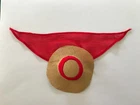 Vintage Barbie #985 OPEN ROAD Straw HAT w/ Red CHIFFON SCARF   (1961-62)