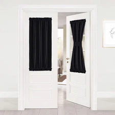 NICETOWN Blackout Sidelight Panel Curtain - Thermal Insulated Half Window French