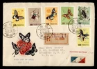 DR WHO 1958 TAIWAN CHINA FDC BUTTERFLY/INSECT COMBO MIAOLI REGISTERED M74090