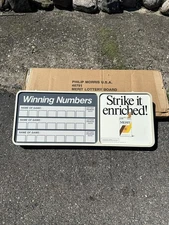 Philip Morris Merit Cigarette Lottery Board Sign 1990 Vintage 46791-B1
