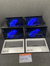 Lot of 4 HP Elitebook x360 830 G6 i5-8265u 16GB RAM 256GB NVMe W11P J11914