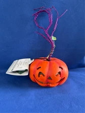 Hallmark Keepsake Halloween Lighted Pumpkin Miniature Ornament Tree