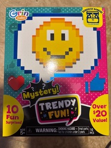 Grin Studios - TRENDY FUN Mystery Toy Box - 10 Trendy Fun Surprises! New!