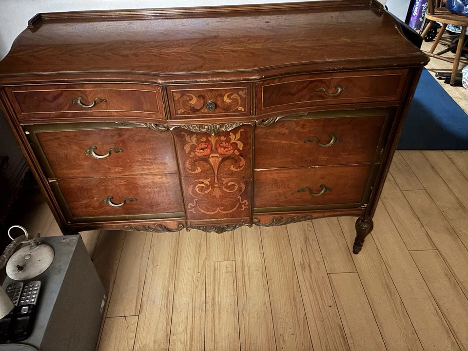 镶嵌古董家具抽屉柜梳妆台法国省级 — 第 2/4 张图片