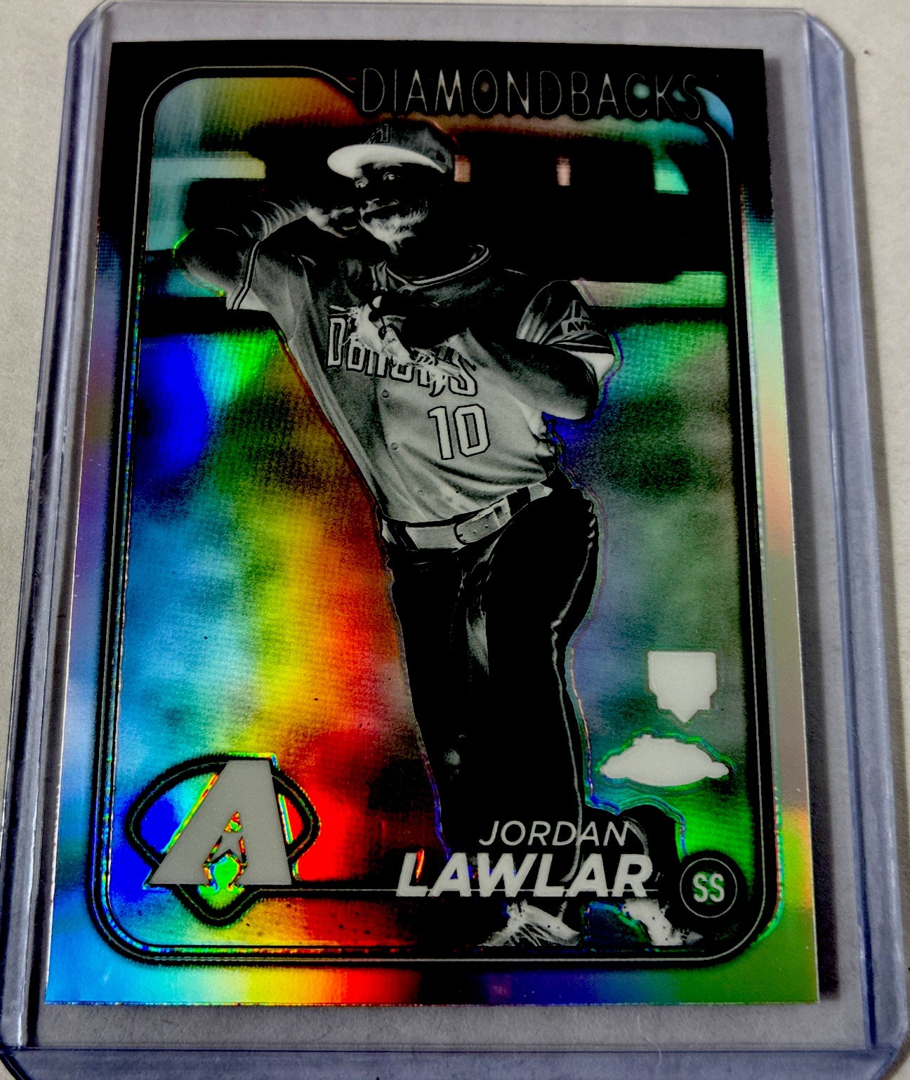 2024 Topps Chrome - Jordan Lawlar #229 Negative Refractor (RC)
