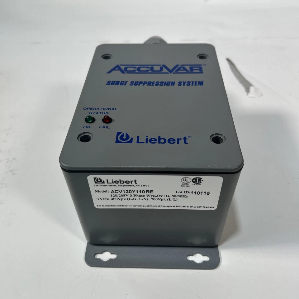 LIEBERT Accuvar ACV120Y110RE Surge Suppression System 120/208 volt - Image 2 of 4