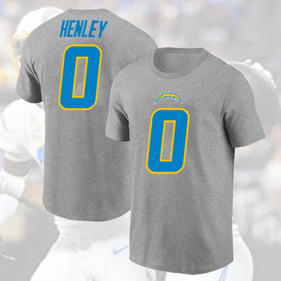 FLASH SALE - Daiyan Henley #0 Los Angeles Chargers Name & Number for fan S-5XL