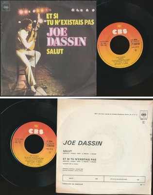 JOE DASSIN 45 TOURS SP 7'' PORTUGAL ET SI TU N'EXISTAIS PAS