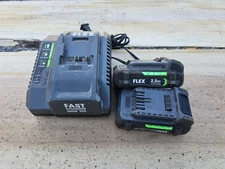 FLEX FX0111 24V 2.5Ah Lithium Ion Cordless Battery Packs 2 Pack, With Charger