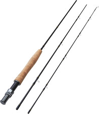 3-Piece Portable Carbon Fiber Fly Fishing Rod, 6 Ft, 0/1Wt, Fast Action, Lightwe