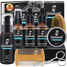 Kit Para Barba Kit De Cuidado Para Barba Con Lavado Champu Para Barba 2 Paquetes